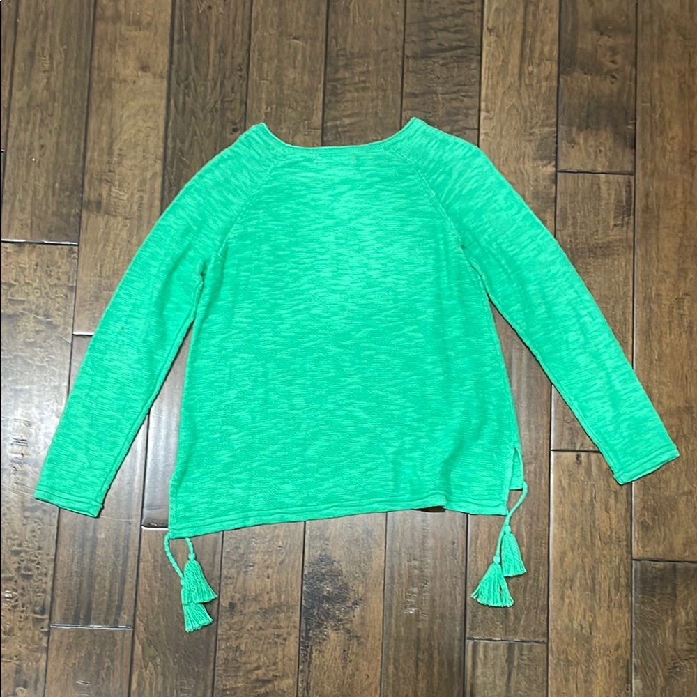 Lilly Pulitzer Green Crew Neck Sweater Relaxed Fit - Picture 6 of 8